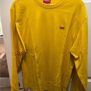 Supreme Bright Yellow Long Sleeve Tee